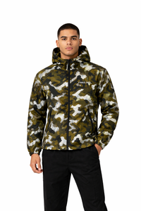 Men's Camo Casual Polyester Zip Jacket Lightweight Hooded Outerwear Streetwear Y2K Private <b>Label</b> Factory Supplier men's jackets - Product Image 4