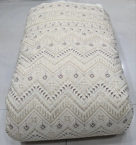 Tissu en Chiffon Imprimé et Brodé Malty Dobby, 100% Polyester, Respirant, Écologique, pour Mariage, Couleur Personnalisée, Textile - Product Image 1