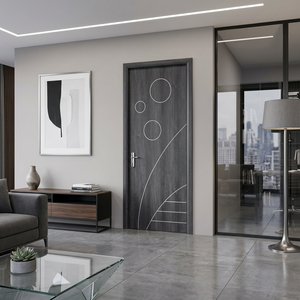 Puerta de Madera Maciza MDF Antideslizante y Antideformación con Apertura Lateral, Antitermitas, Resistente al Calor e Ignífuga para Hoteles, Apartamentos, Hogares y Oficinas - Product Image 4