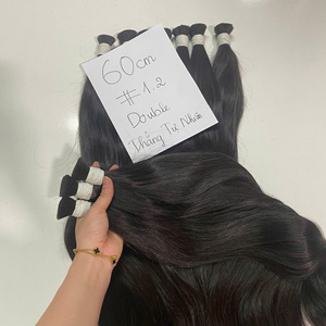 Vente en gros d'extensions de cheveux en vrac humains vierges vietnamiens 100% bruts couleur à la mode 1.2 styles droits de couleur naturelle - Product Image 1