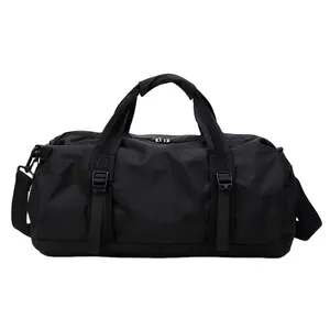 Duffle Lederen Weekender Reizen Duffel Bagage Tas Met Schouderbanden