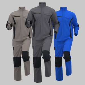 Ensemble de vêtements de travail printemps-automne, veste et pantalon de travail personnalisés, uniformes de travail durables, combinaisons de travail, Pakistan - Product Image 1