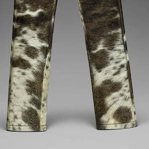 กางเกงหนังวัวแท้พรีเมียมสำหรับผู้ชาย ปี 2026 ทรงขาบาน เอวกลาง ยืดหยุ่นได้ ผลิตโดย Shenra Industry ดีไซน์โดดเด่นมีสไตล์ - Product Image 5