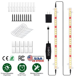Tiras de Luces LED de Espectro Completo para Cultivo de Plantas, Lámpara de Barra de 2 Tiras para el Crecimiento de Plantas - Product Image 2