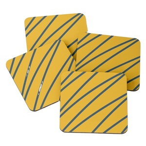 Sous-verres décoratifs de mariage 1037 bois de manguier/bois d'acacia sur des sous-verres imprimés de service de thé 4 pièces ensemble sous-verres porte-gobelet de canapé - Product Image 1