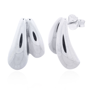 ต่างหูเงินแท้ 925 ดีไซน์ประติมากรรมแบบหยดน้ำสองชั้น สวยงามน่าทึ่ง - Product Image 2