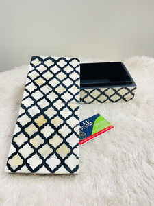 Organisateur de boîte à bijoux en bois et résine de luxe pour femmes stockage de bijoux élégant boîte à bijoux en bois et résine fabriquée à la main - Product Image 5