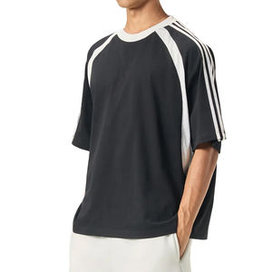 Camiseta Oversize de Algodón 100% de 260 GSM con Paneles de Malla en Contraste y Diseño Boxy, Estilo Urbano - Product Image 2