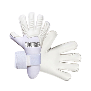 Custom Wears <b>Elite</b> Hybrid Match Goalie Mitts 4mm German Latex Finger Save Neoprene Double Wrap Adjustable Wrist <b>Strap</b> Full - Product Image 5