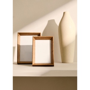 Wholesale Handcrafted Textured Wooden Photo <b>Frame</b> Sunburst Carved Pattern Solid Wood <b>Picture</b> <b>Frame</b> for Home Premium - Product Image 4