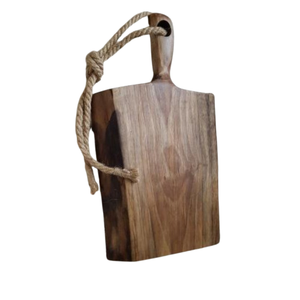 Planche à découper en bois artisanale, écologique, résistante aux couteaux, pour légumes, viande et fromage, plateau de service en bois pour la cuisine - Product Image 4