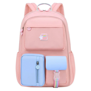 Sacs à dos intelligents de luxe imperméables pour filles, personnalisables, pour l'école et l'université, couleurs rose et bleu, vente en gros - Product Image 1