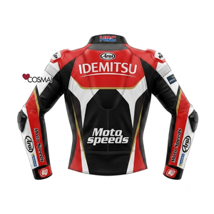 Takaaki Nakagami MotoCP <b>Racing</b> <b>Jacket</b> Zonda Custom Motorsport Vintage Style Cowhide Kangaroo Leather <b>Jacket</b>/Chaqueta - Product Image 2