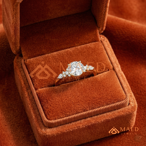 Bague en or avec diamant moissanite taille ronde pour femme, bague de fiançailles et de mariage, bijoux en diamant de laboratoire, luxe américain - Product Image 4