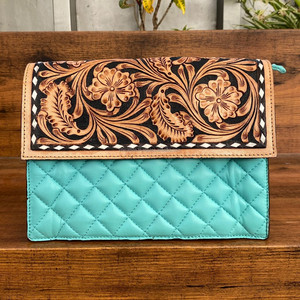 Bolso de hombro tipo bandolera de cuero acolchado con herramientas manuales de lujo 2025, bolsos de noche con entramado de diamantes a la moda, bolso de mano de lujo para mujer - Product Image 3