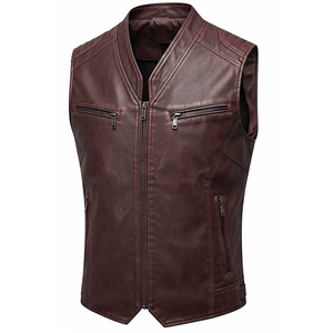 Chaqueta de Cuero Vacuno Premium para Hombre, Estilo Motero, Vintage, Casual, para Invierno - Product Image 2