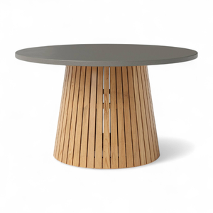 Outdoor Dining <b>Table</b> Set Gray Color with Teak Wooden Frame Material and Soft Cushion for <b>Garden</b> Furniture Decoration - Product Image 4