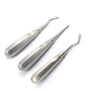Ensemble d'instruments endodontiques en acier inoxydable, 2 élévateurs manuels pour canules radiculaires, instruments de chirurgie buccale certifiés ISO 13485 pour usage hospitalier - Product Image 5