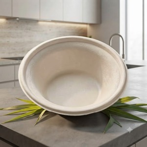 Paquete de Tazones Desechables de Caña de Azúcar Blanca de 6 Oz para Uso en Restaurantes y Servicios de Catering - Product Image 2