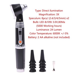 Pocket Otoscope 3X True View Otoscopio Full Spectrum ชุดวินิจฉัยแพทย์ที่บ้านพร้อม 8 เคล็ดลับสำหรับผู้ใหญ่ เด็ก เครื่องมือดูแลหู - Product Image 3