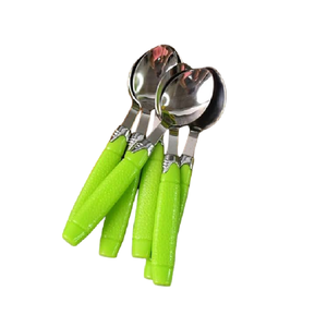 Ensemble de couverts de luxe en acier inoxydable 304 18/10, élégant et moderne, style occidental, 1010 cuillères à café et fourchettes, pour hôtel, compatible lave-vaisselle - Product Image 1
