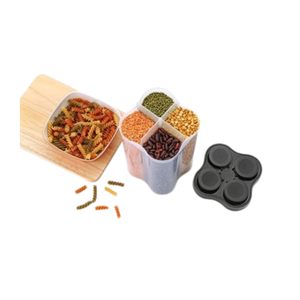 Boîte de conservation alimentaire écologique en plastique transparent, organiseur de cuisine avec couvercle à boucle, grande boîte de préparation de repas portable - Product Image 2