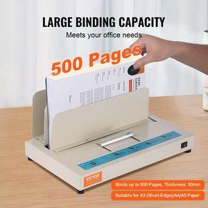 500 rilegatrice termica rilegatrice per libri 50mm spessore legante A3/bordo corto/A4/A5 rilevamento ottico a infrarossi per rilegatura - Product Image 4