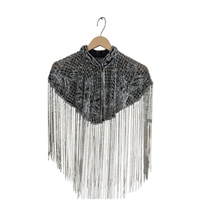 2026 High Quality Embellished Rhinestone Beaded Mesh Color Blocking <b>Shawl</b> <b>Women</b> Fashion Vintage Breathable Party Outdoor Wear - Product Image 1