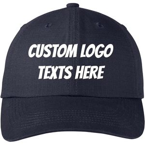 Casquettes de baseball unisexes personnalisées C940 Ripstop, logo personnalisé, noms, textes, couture personnalisée - Product Image 5