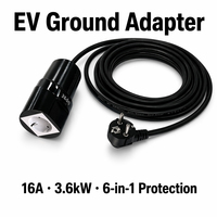 Chargeur EV portable sans mise à la terre, adaptateur de charge EV sans mise à la terre, charge EV sans terre