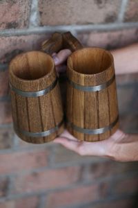 Taza de madera genuina de calidad con asa, cómoda para servir bebidas calientes, taza de madera creativa hecha a mano, al mejor precio del mercado. - Product Image 5