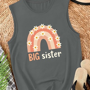 Marguerites arc-en-ciel BIG sister Gilet décontracté pour femme - Product Image 1