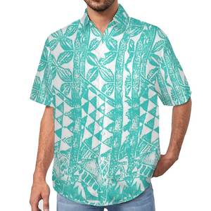 Chemise Polynésienne Homme 2026 Tendance : Motif Tribal Personnalisé pour Fête, Mariage, Plage – Style Décontracté Grande Taille - Product Image 1
