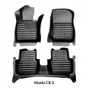 <span class=keywords><strong>Tappetini</strong></span> in Pelle 5D Premium su Misura per <span class=keywords><strong>Mazda</strong></span> <span class=keywords><strong>3</strong></span>/Axela (Modelli 2019-2023) Spessore 5MM Misurati al Laser Copertura Completa Inodore - Product Image 3