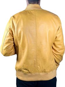 Blouson Bomber Homme Personnalisé en Coton/Laine avec Col Montant et Logo Frontal – Respirant et Écologique pour Usage Quotidien - Product Image 2