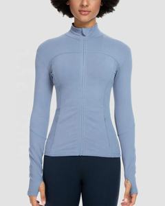 Chaqueta de Yoga para Mujer, con Cierre Frontal, Manga Larga, Talla Grande, Transpirable, de Secado Rápido, Ecológica, para Correr, Gimnasio, Fitness y Entrenamiento - Product Image 2
