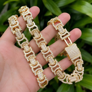 Pass Tester VVS Moissanite 925 Silver Rhodium Plated Brilliant Cut Hiphop Iced Miami Cuban Link Unisex Party <b>Necklace</b> <b>Chain</b> - Product Image 6