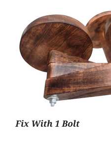 Soporte de Madera Artesanal de Varios Niveles para Plantas, Soporte Redondo para Macetas, Estante de Exhibición Rústico para Interiores y Exteriores - Product Image 2