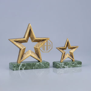 Sculpture d'étoile scintillante de Noël en aluminium 2026 avec base en marbre, taille personnalisée, artisanat métallique fait main, décoration intérieure, cadeau, exportateur - Product Image 3