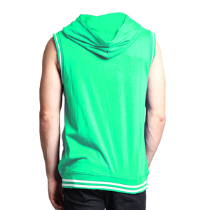 Débardeur de sport d'hiver sans manches pour la musculation, coupe stringer, style hoodie - Product Image 2