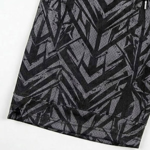 Shorts de basketball tricotés 100% coton, couleur unie, décontractés, séchage rapide, tissu athlétique durable, service OEM - Product Image 6
