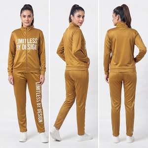 Women's Printed Tracksuit Zip Stand Collar <b>Jacket</b> Jogger Printed Pants 100% Polyester Fleece Tracksuits Ladies - Product Image 4