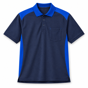 Charcoal and Orange Mens Workwear <b>Polo</b> <b>Shirt</b> Short Sleeve Contrast Panels Chest <b>Pocket</b> Staff Uniform Team Apparel Work Clothing - Product Image 2