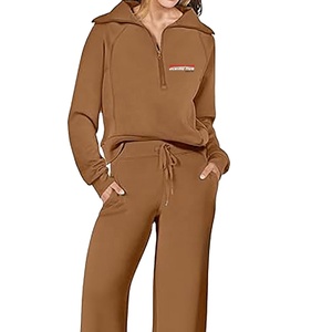 Survêtement en velours violet personnalisé pour homme, avec sweat à capuche et pantalon de jogging, imprimé délavé à l'acide, collection automne 2026, vente en gros - Product Image 4
