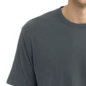 Charcoal Grey Mens <b>Plain</b> Crew Neck Short Sleeve <b>TShirt</b> Soft Cotton Casual Oversized Tee Lightweight Breathable Summer Streetwear - Product Image 5