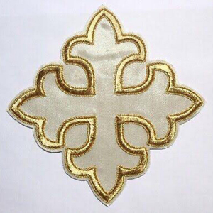 Cruces bordadas en 3D para Iglesia Ortodoxa, insignias de fieltro con hilo de oro, cruces de alta calidad, lona ecológica, personalizadas a mano - Product Image 6