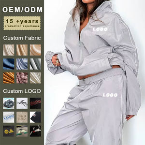 loose fitting 2026 Custom Logo Sportswear Sweatsuit Workout Fitness Fleece <b>Plus</b> <b>size</b> <b>Jogger</b> <b>Sets</b> Tracksuit for Women - Product Image 5