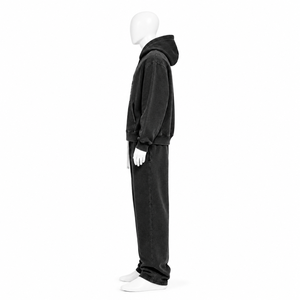 Conjunto Deportivo Unisex de 2 Piezas, Sudadera con Capucha y Pantalones Deportivos de Felpa, Ropa Deportiva Urbana, Diseño de Logotipo Personalizado OEM - Product Image 5