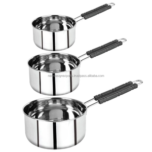 กระทะทอดโลหะแบบเหนี่ยวนำกระทะสแตนเลสและกระทะนมแบบทันสมัย - Product Image 4