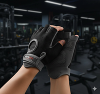 Gants de sport unisexes RexFit pour la musculation, gants de fitness respirants avec une forte adhérence pour les exercices de musculation